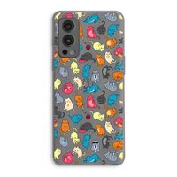 Kleurrijke katten: OnePlus Nord 2 5G Transparant Hoesje Kleurrijke katten: OnePlus Nord 2 5G Transparant Hoesje