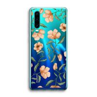 Peachy flowers: Huawei P30 Transparant Hoesje