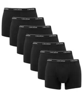 7-pak heren boxershorts Katoen - Lange pijp - Zwarte multipack heren onderbroeken