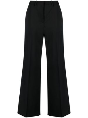 Marine Serre pantalon de tailleur à coupe ample - Noir