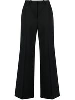 Marine Serre pantalon de tailleur à coupe ample - Noir