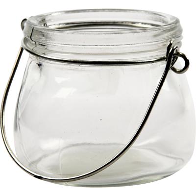 Creativ Company Lantaarn, h: 6,5 cm, d 7,5 cm, 12 stuk/ 1 doos