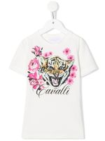 Roberto Cavalli Junior t-shirt à imprimé graphique - Blanc - thumbnail