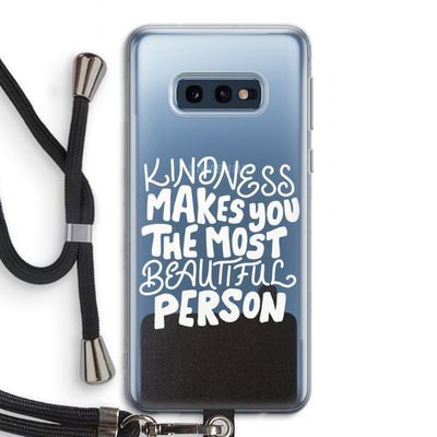 The prettiest: Samsung Galaxy S10e Transparant Hoesje met koord