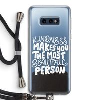 The prettiest: Samsung Galaxy S10e Transparant Hoesje met koord