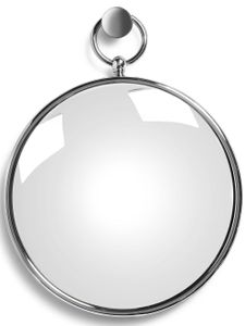 Fornasetti miroir Magic Convex à anneau - Argent