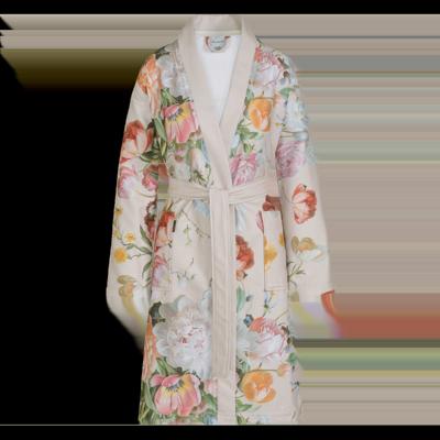 Vandyck Vandyck Badjas FLEUR cream tan Large