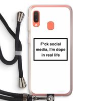 I'm dope: Samsung Galaxy A20e Transparant Hoesje met koord