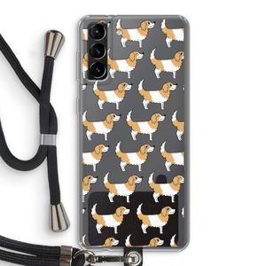 Doggy: Samsung Galaxy S21 Plus Transparant Hoesje met koord