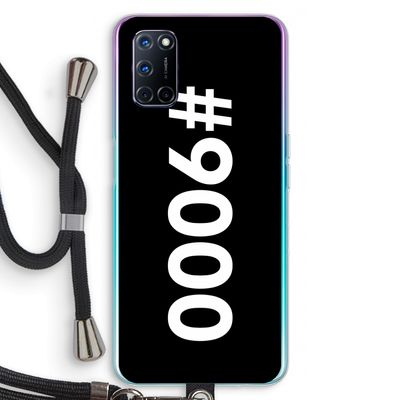 #9000: Oppo A92 Transparant Hoesje met koord