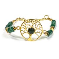 Edelsteen Armband Groene Aventurijn met Boom des Levens