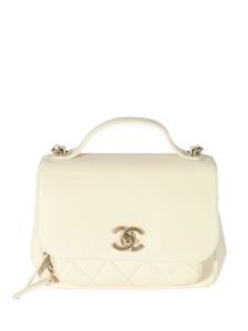 CHANEL Pre-Owned mini sac Business Affinity Flap - Blanc