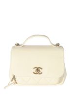 CHANEL Pre-Owned mini sac Business Affinity Flap - Blanc