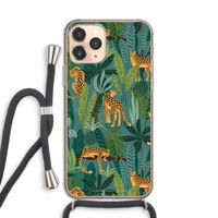 Luipaard 2: iPhone 11 Pro Transparant Hoesje met koord