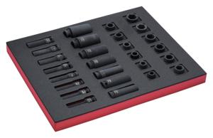 Bahco Foaminlay Fit&Go 2/3 met slagdoppen 1/2" - 27-delig - FF1F2203