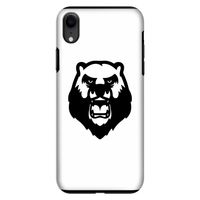 Angry Bear (white): iPhone XR Tough Case