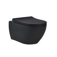 Wandcloset Pack Van Marcke Go Carissa Zonder Spoelrand Mat Zwart Go by Van Marcke