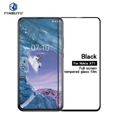PINWUYO 9u 2.5 D volledige lijm gehard glas film voor Nokia X71