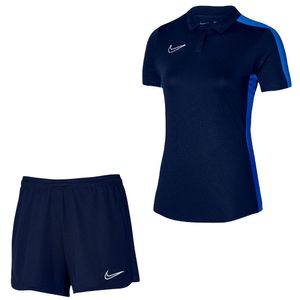 Nike Dri-FIT Academy 23 Polo Trainingsset Dames Donkerblauw Blauw Wit