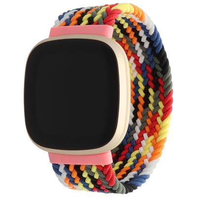 Fitbit Versa 3 / Sense Nylon Gevlochten Solo Band - Kleurrijk