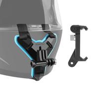 Helm riem mount + telefoon klem Mount voor GoPro HERO7/6/5/5 sessie/4 sessie/4/3 +/3/2/1 Xiaoyi en andere actie camera's