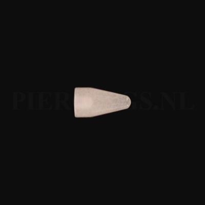 Spike 1.6 mm acryl opaal groot