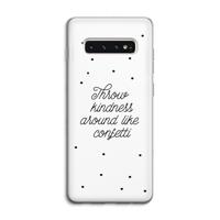 Confetti: Samsung Galaxy S10 4G Transparant Hoesje