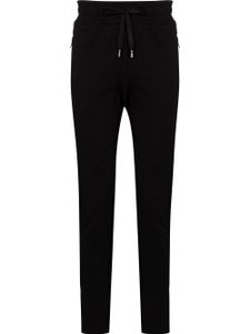 Dolce & Gabbana pantalon de jogging à plaque logo - Noir