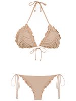 Amir Slama ruched bikini set - Tons neutres - thumbnail