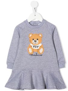 Moschino Kids robe-sweat à imprimé Teddy Bear - Gris