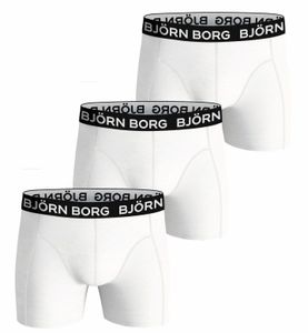 Bjorn Borg boxershorts cotton stretch 3-pack wit