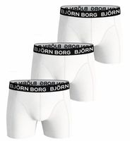 Bjorn Borg boxershorts cotton stretch 3-pack wit