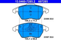 Remmenset, remschijf ATE, Remschijftype: Geventileerd: , Inbouwplaats: Vooras, u.a. für Seat, Audi, VW - thumbnail