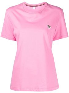 PS Paul Smith t-shirt en coton à patch zèbre - Rose