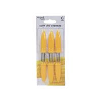 Kitchen Tools Maisprikkers geel pak a 6