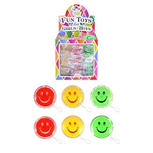 Uitdeelcadeautjes - Vrolijke Smiley JOJO'S in Traktatiebox (36 stuks)