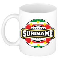 Cadeau koffiemok Suriname - Surinaamse vlag - 300 ml - keramiek - thumbnail