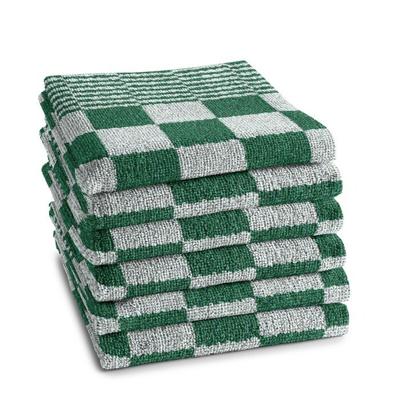 6x DDDDD keukendoek barbecue 50x55 cm green