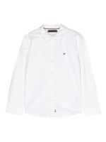 Tommy Hilfiger Junior chemise à logo brodé - Blanc