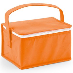 Kleine koeltas voor lunch oranje 20 x 14 x 13 cm 3.5 liter   -