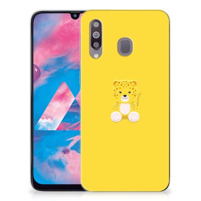Samsung Galaxy M30 Telefoonhoesje met Naam Baby Leopard Samsung Galaxy M30 Telefoonhoesje met Naam Baby Leopard