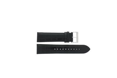 Horlogeband Seiko SSB383P1 / 8T67-00L0 / L00F014J0 Leder Zwart 22mm