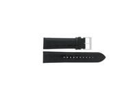 Horlogeband Seiko SSB383P1 / 8T67-00L0 / L00F014J0 Leder Zwart 22mm