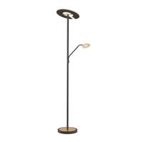 Fischer & Honsel LeeslampDent zwart met goud - 40466