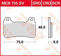 TRW Remblokken, en remschoenen voor de moto, MCB755SV Sinter street