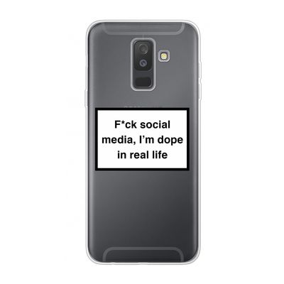 I'm dope: Samsung Galaxy A6 Plus (2018) Transparant Hoesje