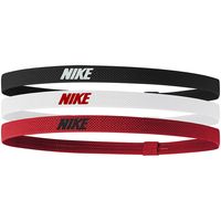 Nike Elastic Hairbands 2.0 3-Pack - Handbalkleding - Zweet-en haarbanden - zwart/rood - maat ONE-SIZE