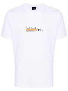 PS Paul Smith t-shirt en coton biologique à logo imprimé - Blanc