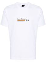 PS Paul Smith t-shirt en coton biologique à logo imprimé - Blanc - thumbnail