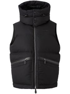 Burberry gilet à design matelassé - Noir